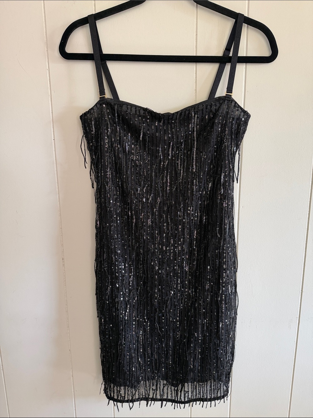 Victoria's Secret Showgirl Secret Fringe Party Dress Medium Gatsby 20s Flapper
